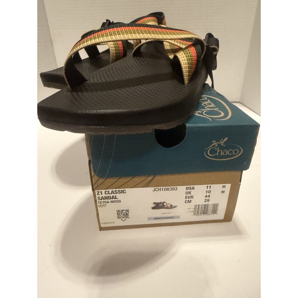 Chaco Z1 Classic Sandal Shoes Mens Size 11 Outdoor Hiking Tetra Moss JCH108393 - Picture 9 of 11